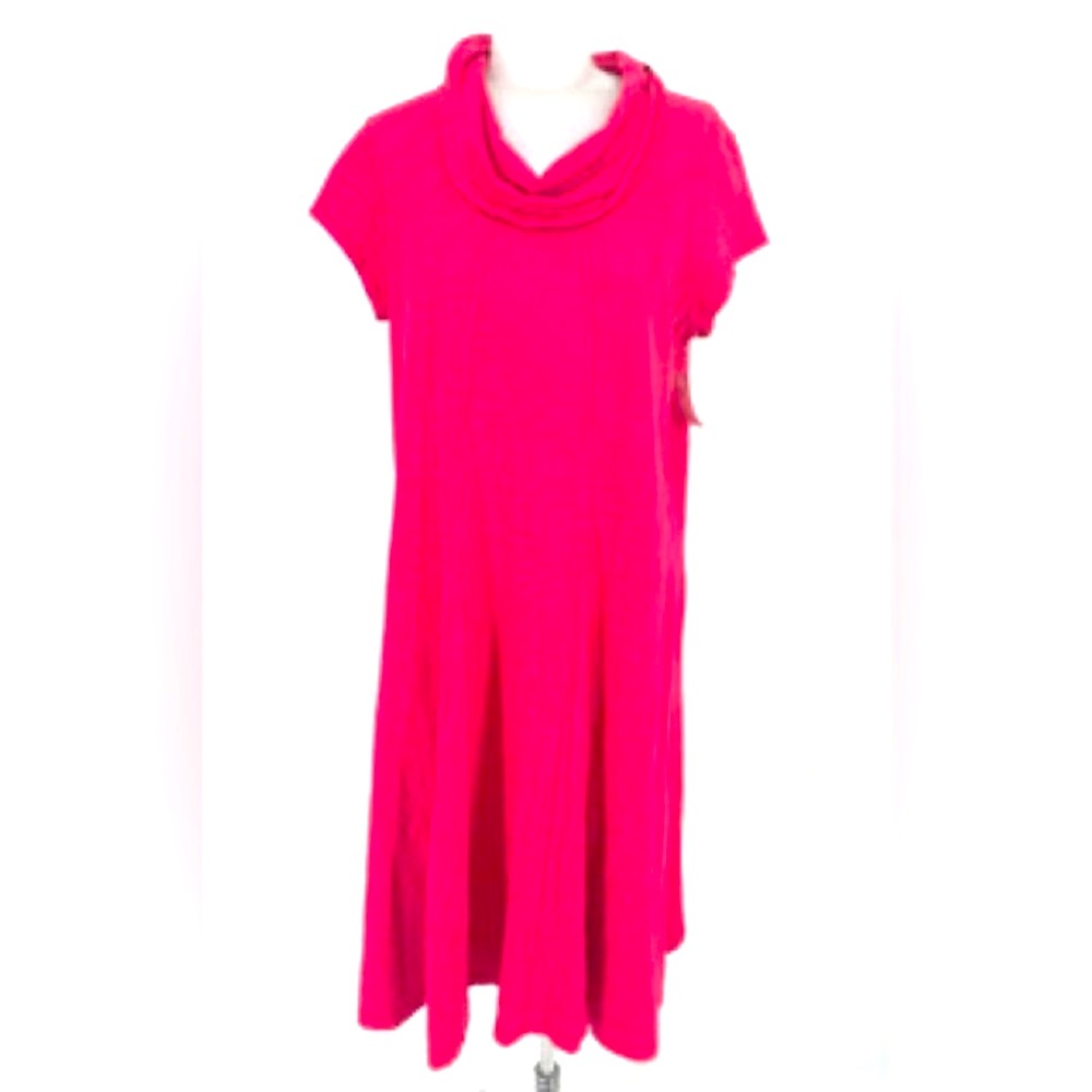 Elegant Pink Cow Neck Dress,  Size XL, used $5.00